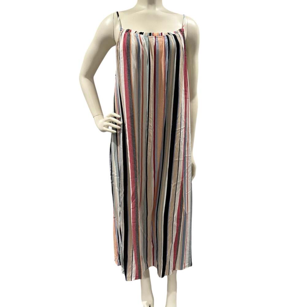THML Dress Womens Size Medium Maxi Flowy Striped Boho Sleeveless Lightweight